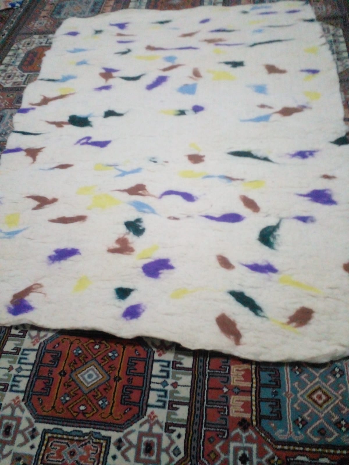 Kuzu yünü keçe yolluk model-3 - Görsel 2