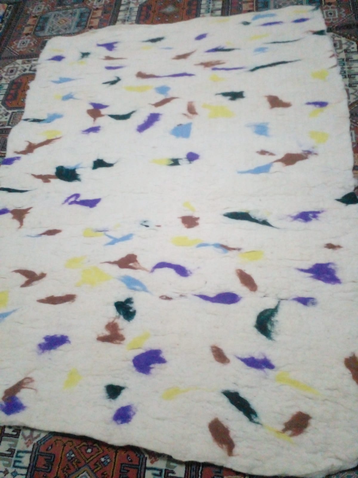 Kuzu yünü keçe yolluk model-3 - Görsel 3