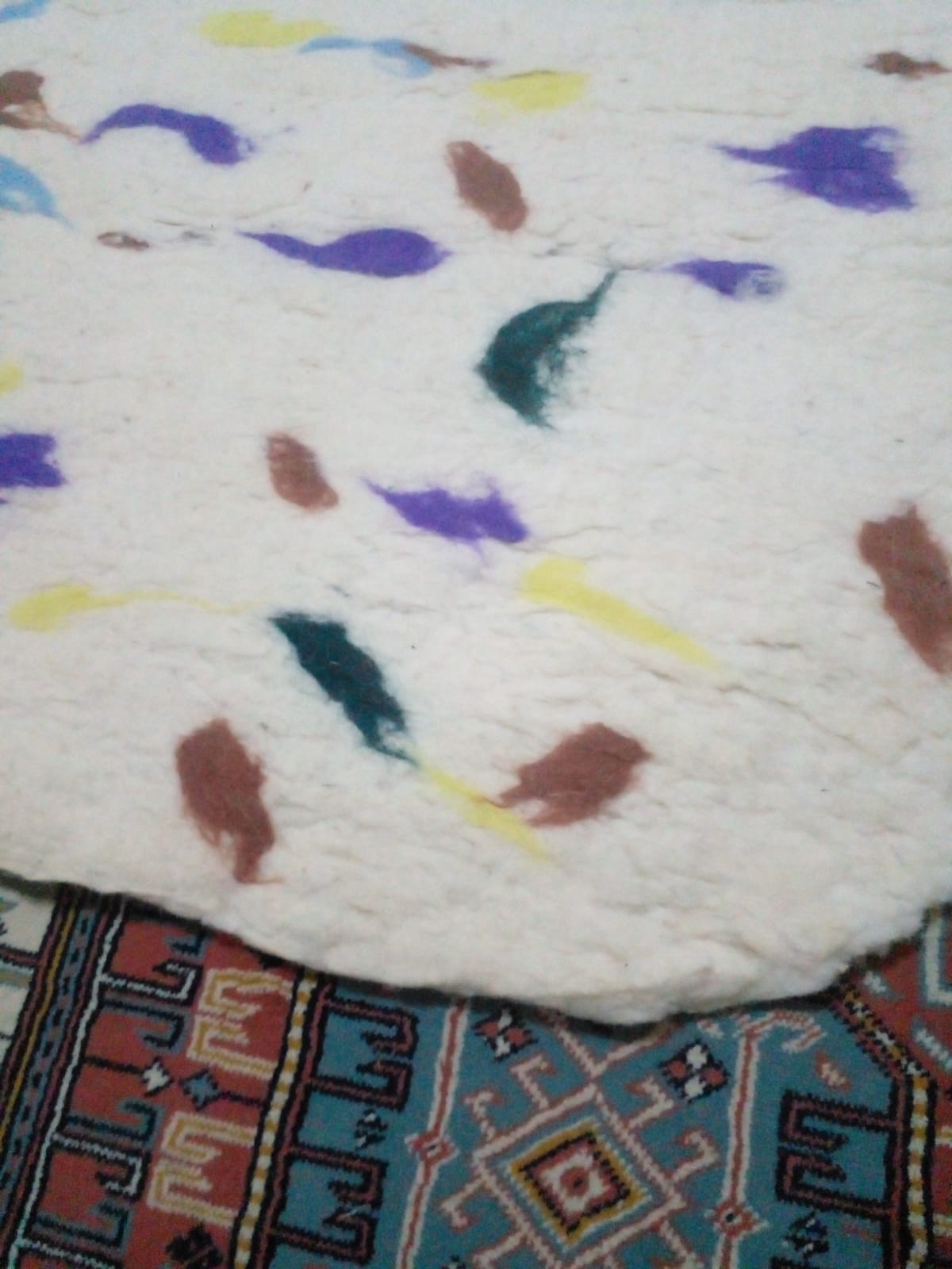 Kuzu yünü keçe yolluk model-3 - Görsel 4