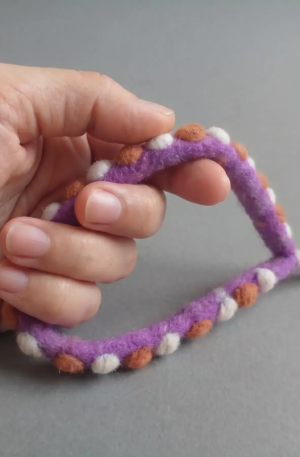 Keçe el işi tespih m1